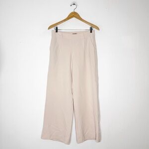 Express Wide Leg Trouser Pants Size 4 Short Pink Mid Rise Work Pants